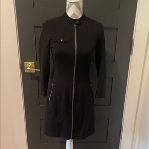 Armani Exchange Black Zip-Up Dress